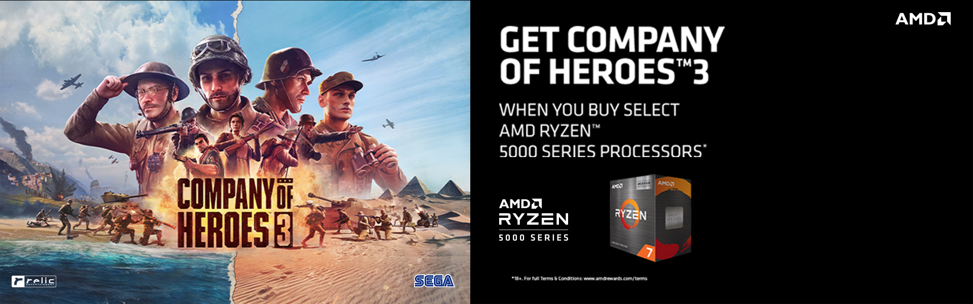 AMD RYZEN 5000 SERIES PROCESSORS- COMPANY OF HEROES 3 BUNDLE